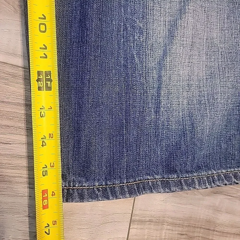 Sean John Jean Shorts Mens 38‎ Blue Denim Baggy Y2K Hip Hop Embroidered VGT